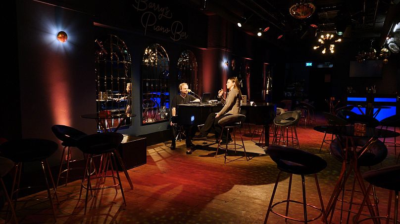 Barry Colson au « Barry's Piano Bar », Davos, janvier 2025