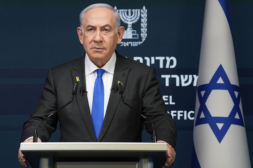 Le Premier ministre israélien Benjamin Netanyahu s'exprime lors d'une conférence de presse à Jérusalem, le 2 septembre 2024.