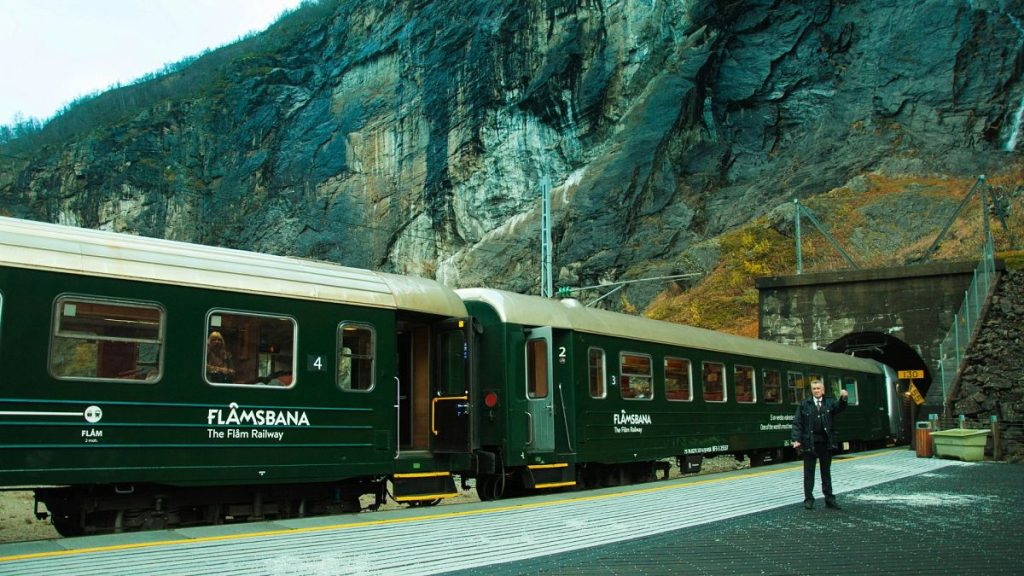 The Flam Railway which you can take from the Bergen Line.