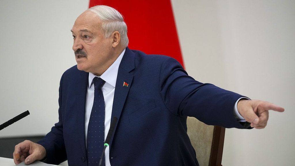 Alexander Lukashenko gestures while speaking to the media after voting in the presidential election in Minsk, 26 January, 2025