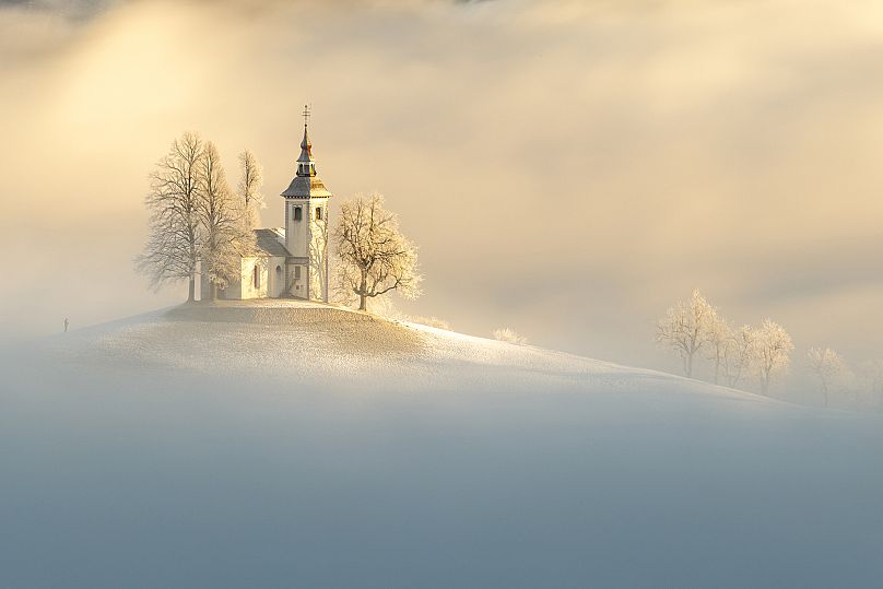 Wong's image of Slovenia looks more like a scene from a fantasy film.