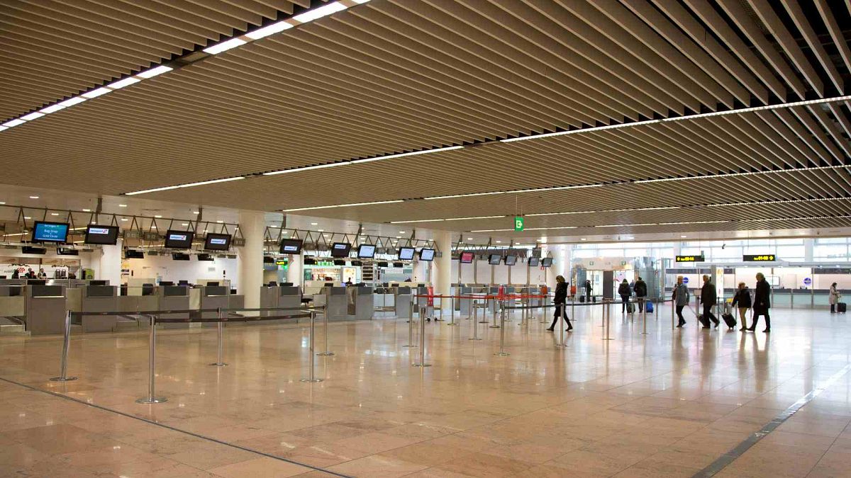 Zaventem airport in Brussels during a strike on Monday, Dec. 8, 2014.