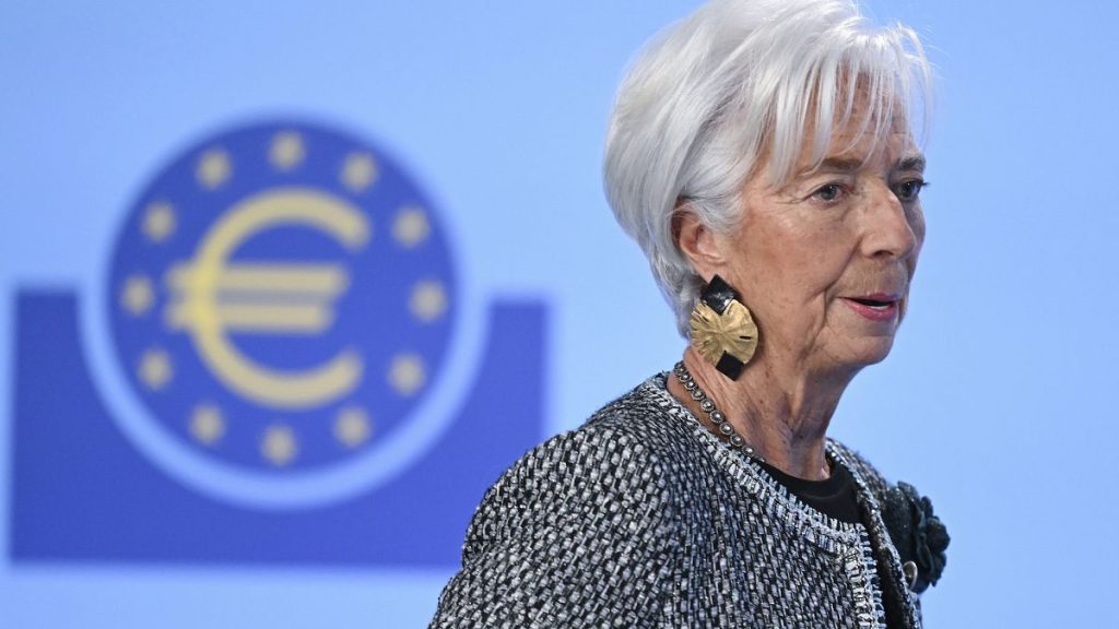 ECB President Christine Lagarde, pictured last month