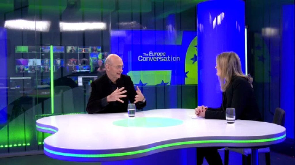 Pascal Lamy, former European Commissioner for Trade, and Shona Murray, journalist at Euronews, for The Europe Conversation.