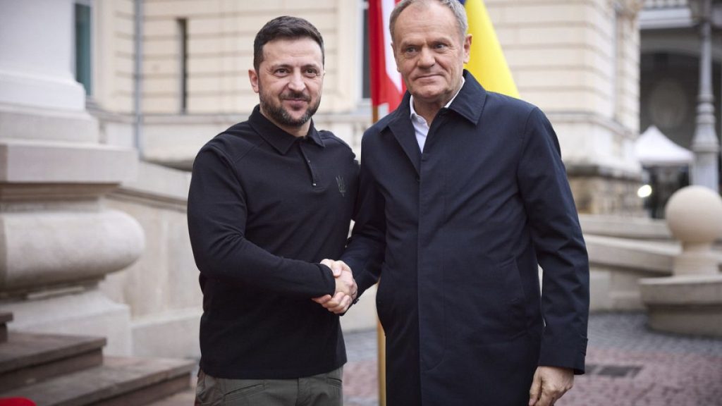 Donald Tusk and Volodymyr Zelenskyy