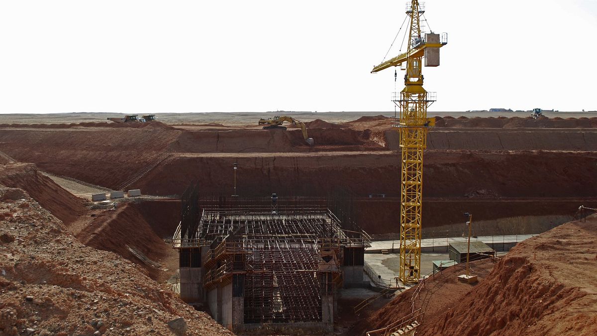 Library picture of the Oyu Tolgoi minesite in Khanbogd village, Umnugobi province, Mongolia the site of one of the world