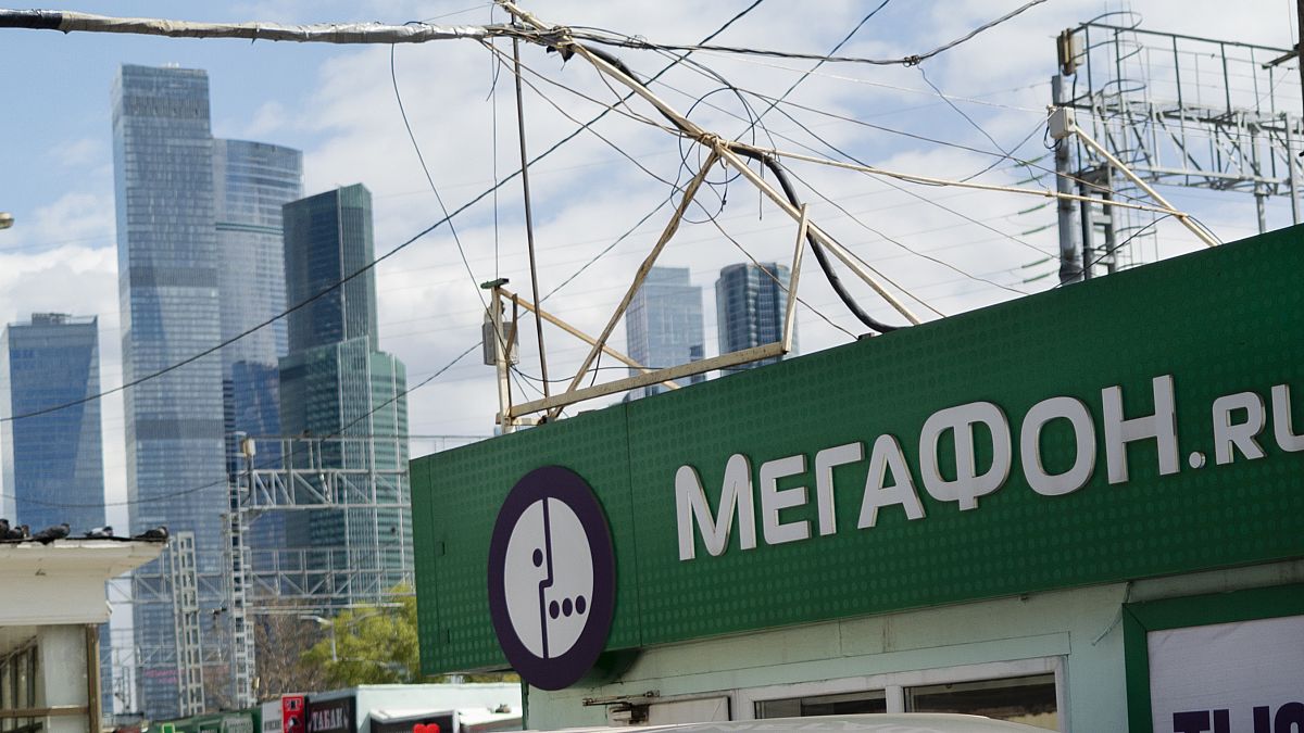 A MegaFon shop in Moscow, Russia