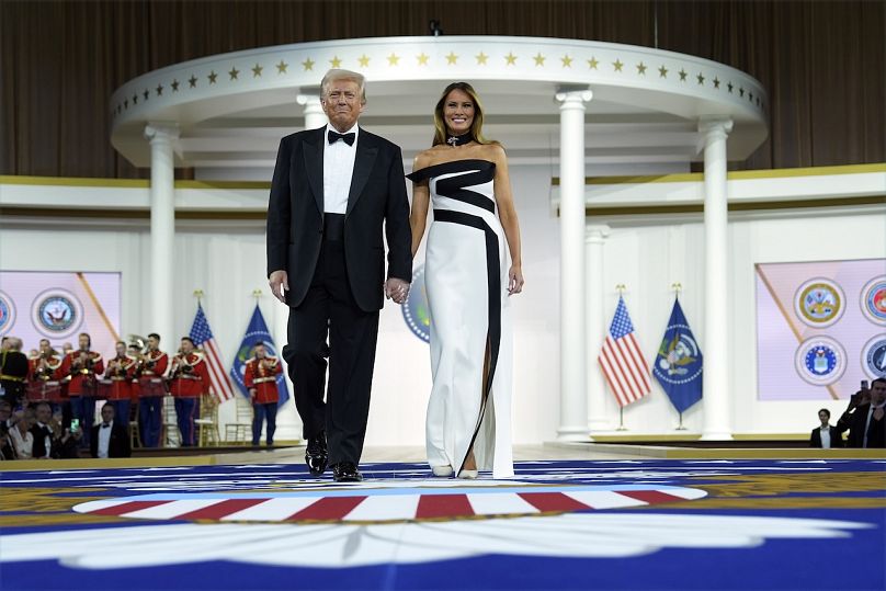 Le président Trump et son épouse Melania au bal d'après-inauguration