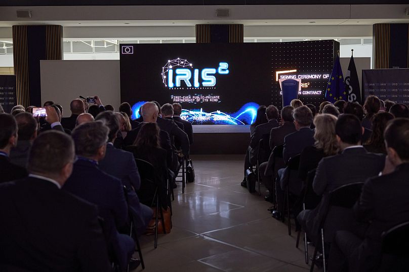 Un récent événement sur la constellation de satellites IRIS² avec la cérémonie de signature du contrat de concession pour le programme de connectivité sécurisée de l'UE.