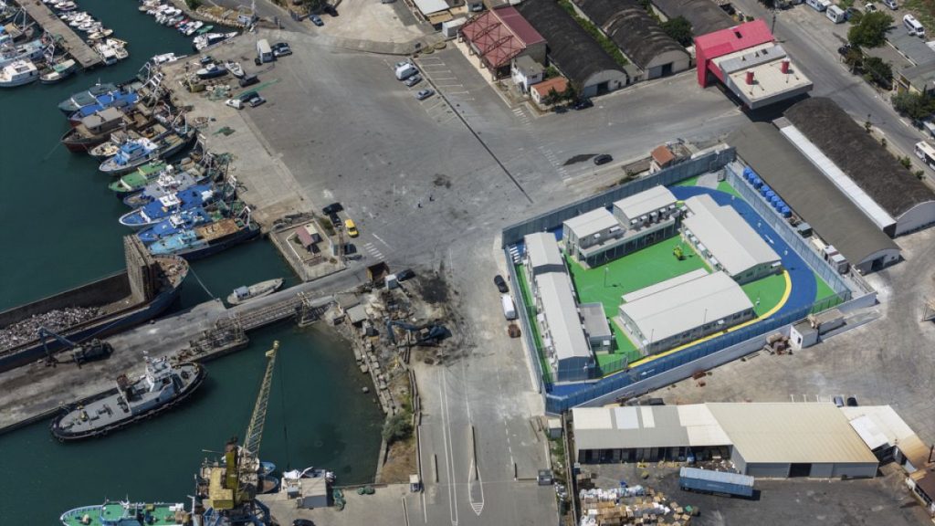 The Port of Shengjin, Albania