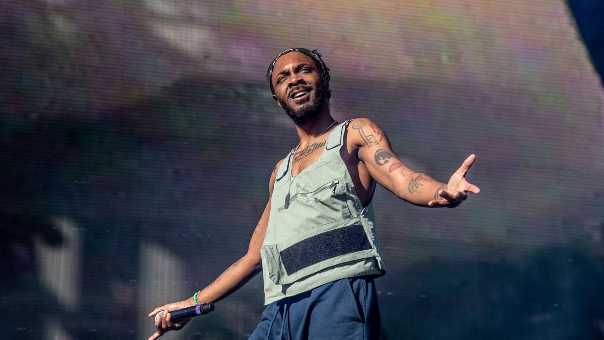 Jpegmafia performs at the Coachella Music & Arts Festival at the Empire Polo Club on Friday, April 12, 2019, in Indio, Calif.