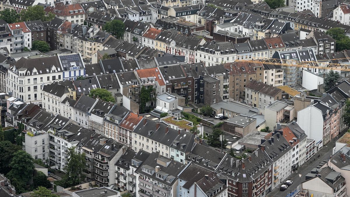 Apartment blocks pictured in Duesseldorf, Germany