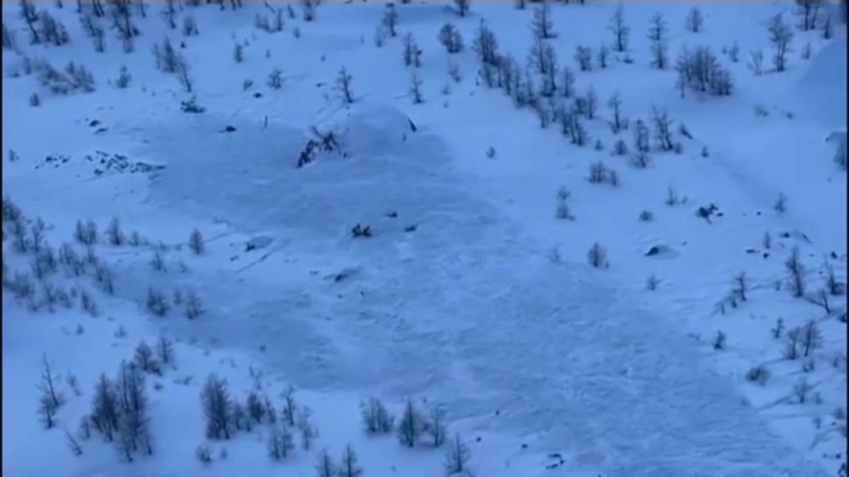 Avalanche in Piedmont, Italy, 12 January, 2025.