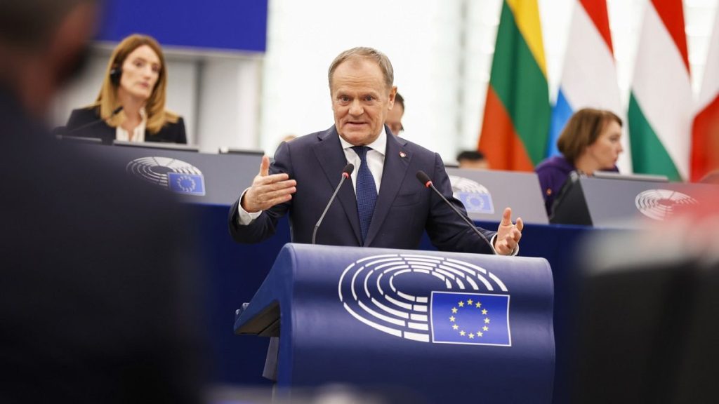 Prime Minister Donald Tusk railed against the Green Deal in Strasbourg.