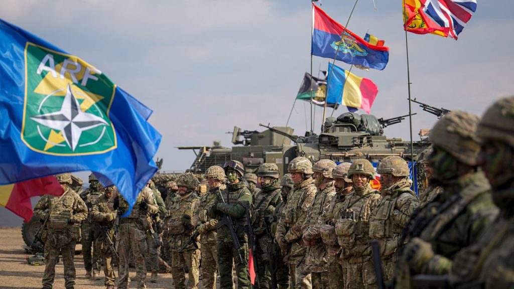 Servicemen taking part in the Steadfast Dart 2025 exercise in eastern Romania, 19 February, 2025